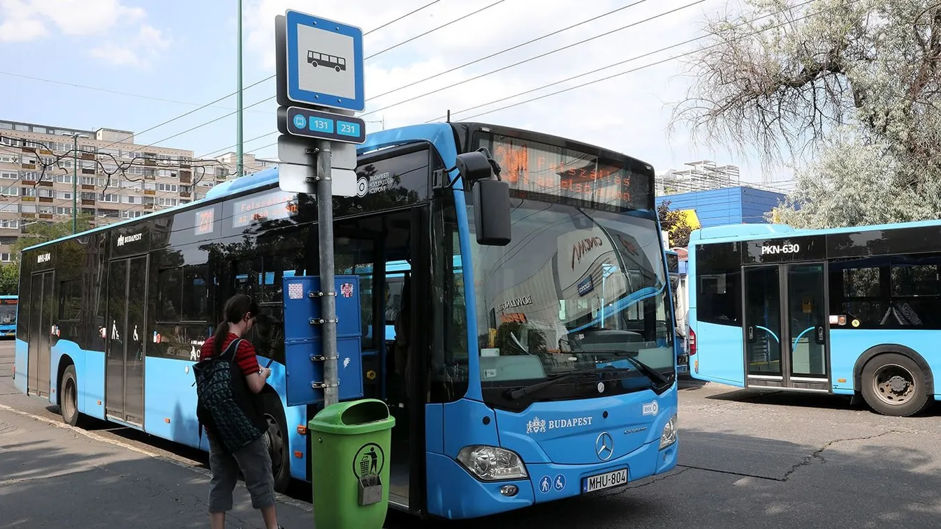 Dühében kockakövekkel dobált két buszt egy férfi Budapesten