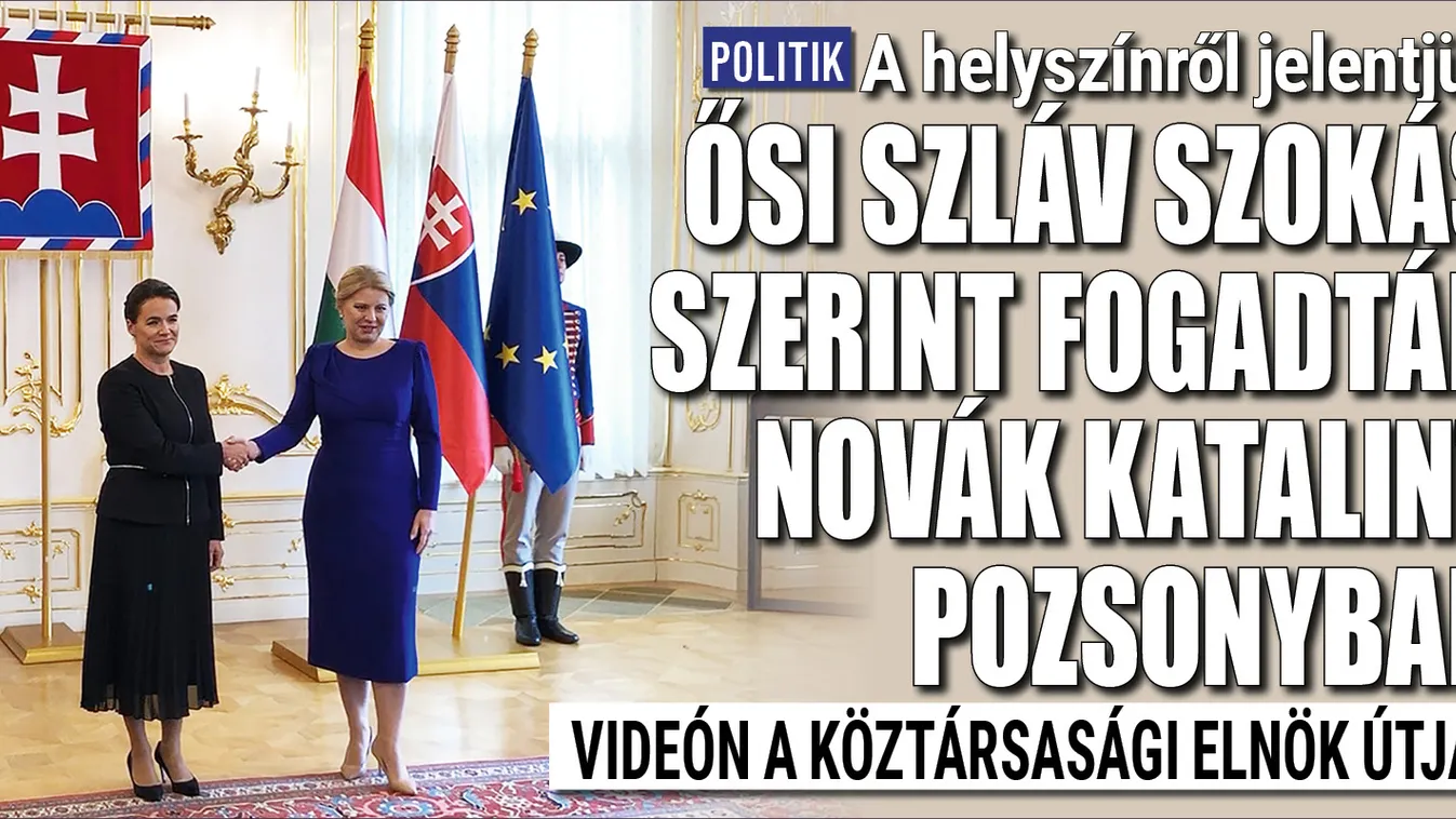 Így fogadták a hagyományok szerint Novák Katalint.