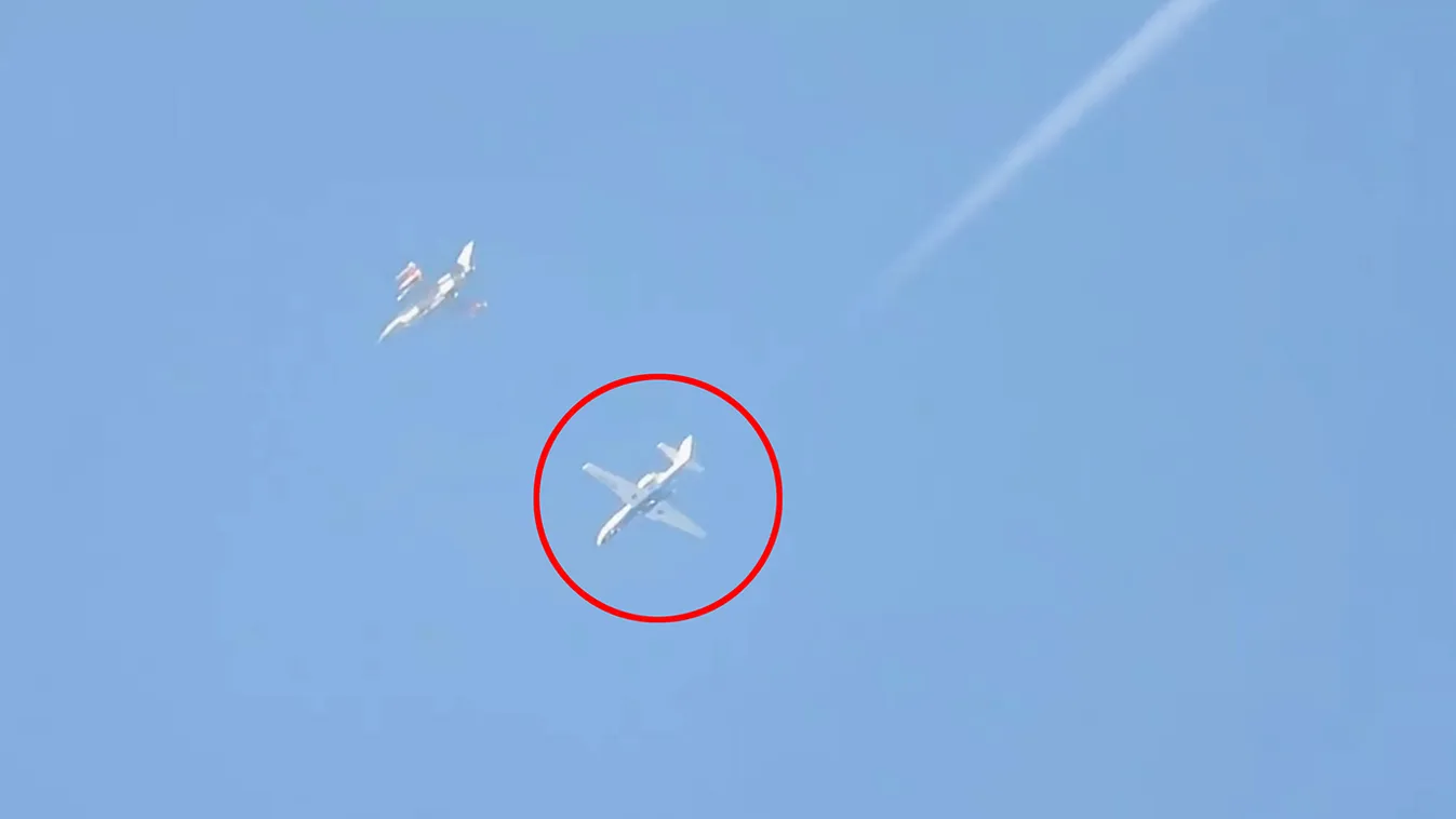 Videón a lezuhant magángép utolsó pillanatai