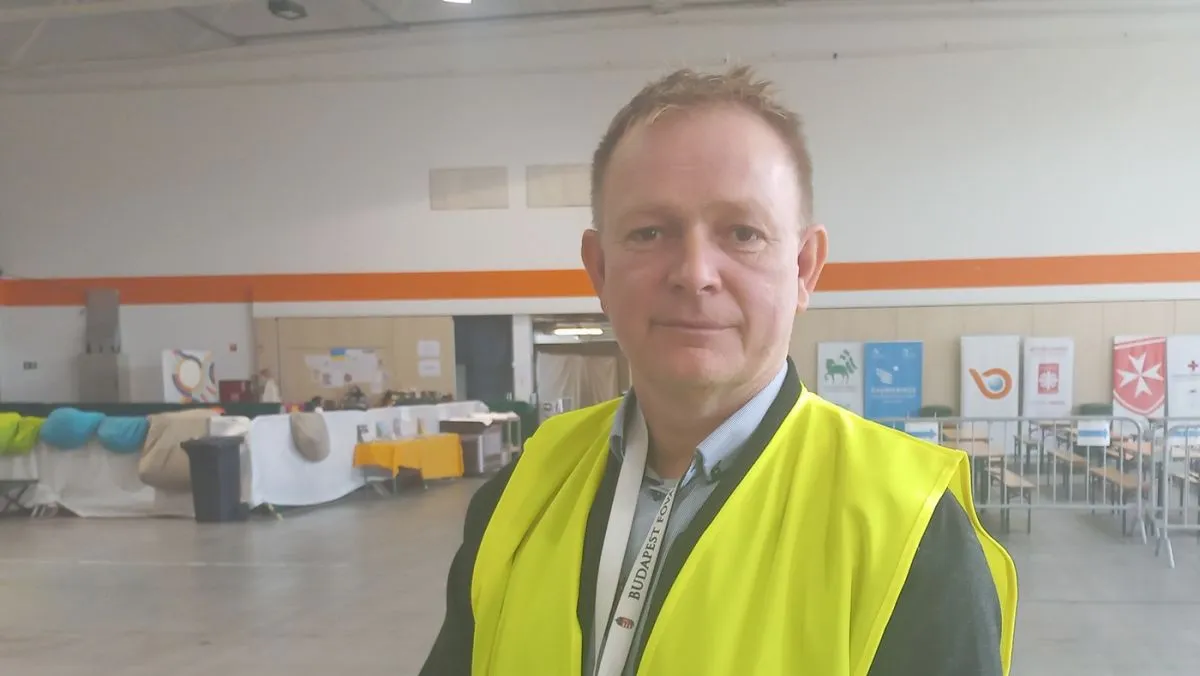 Hodruszky Csaba, a XVIII. kerületi Kormányhivatal vezetője, a BOK Csarnok aktuális parancsnoka