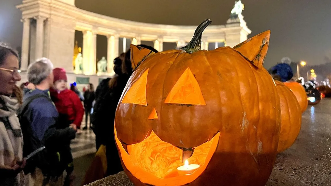 Ilyen látványos volt a tökfesztivál a Hősök terén – Videó