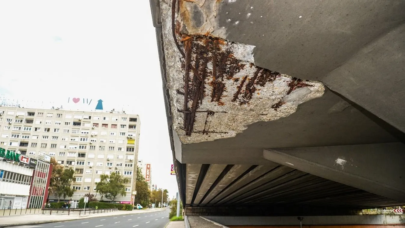 Balesetveszélyes a Flórián téri felüljáró és egyelőre az is