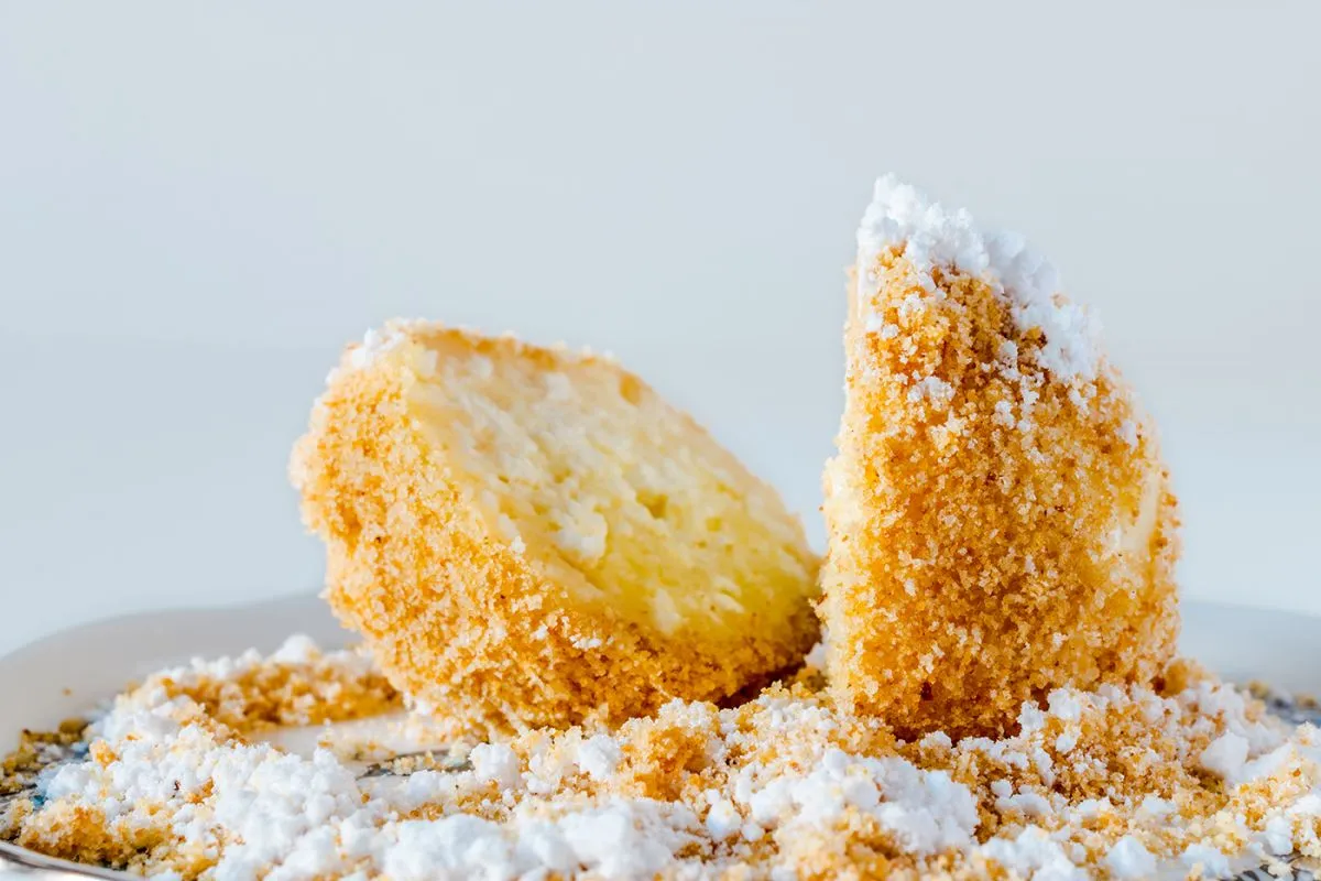 Hungarian,Curd,Dumpling,On,A,Herend,Porcelain,Plate.