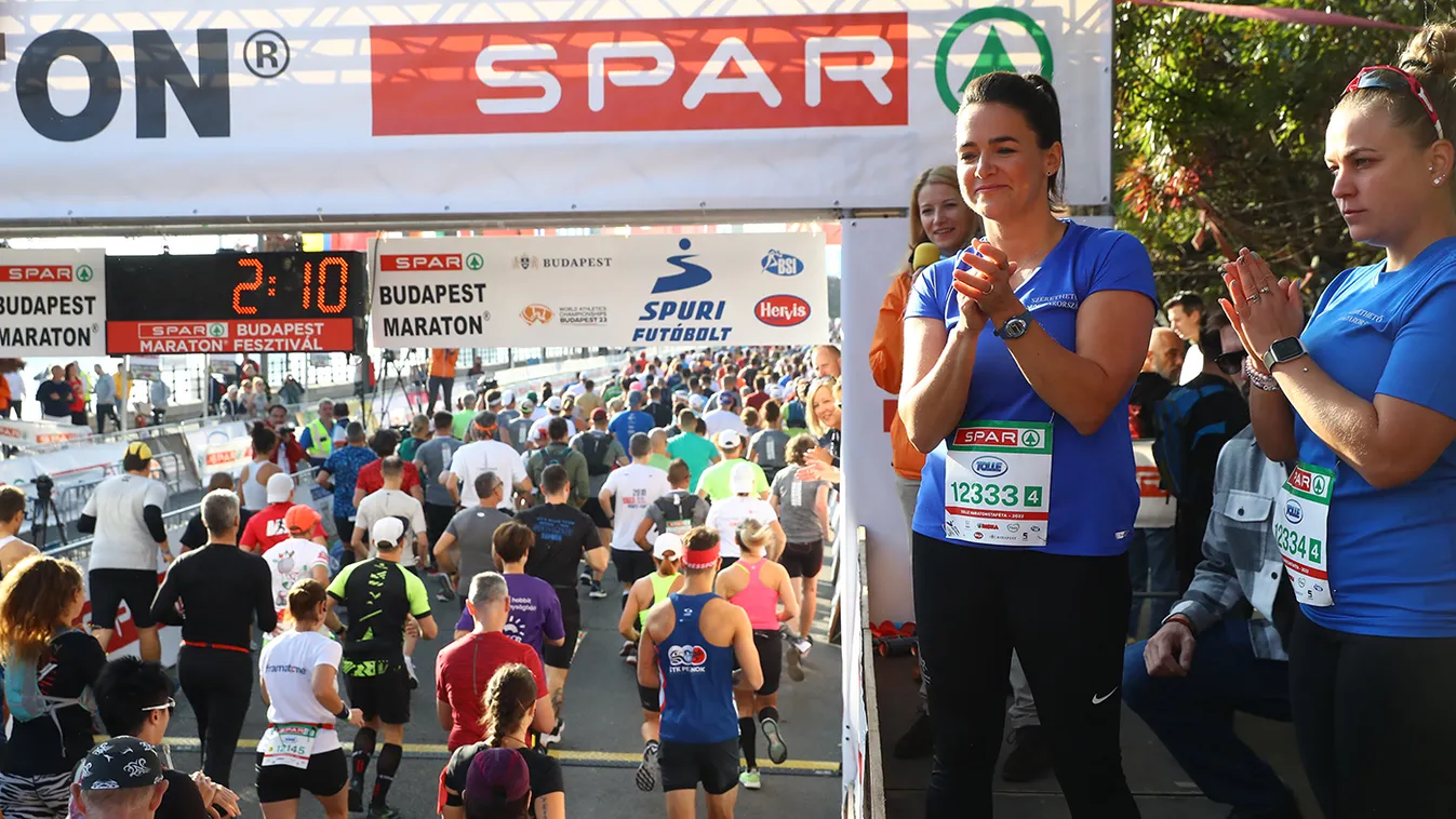 Novák Katalin Hosszú Katinkával váltóban fut maratont - videó