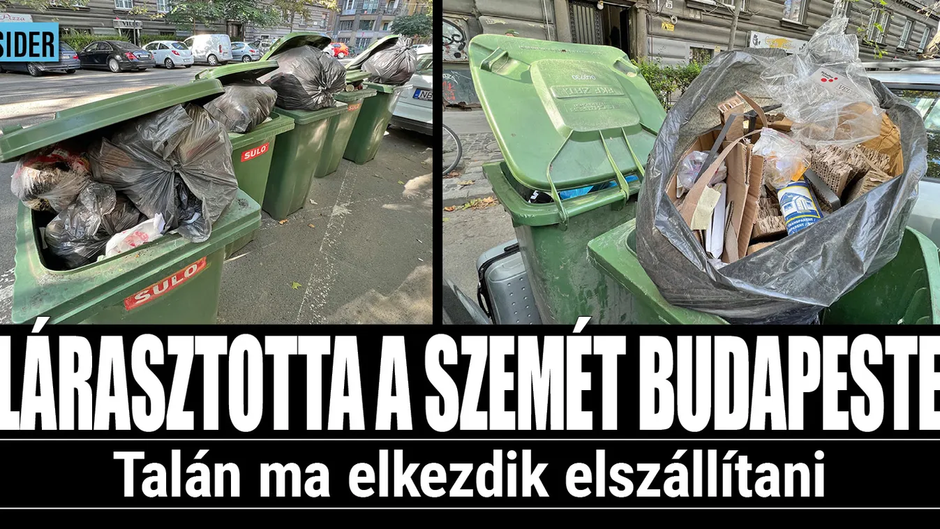 Szemétáradat Budapesten – hihetetlen fotók az egész városból