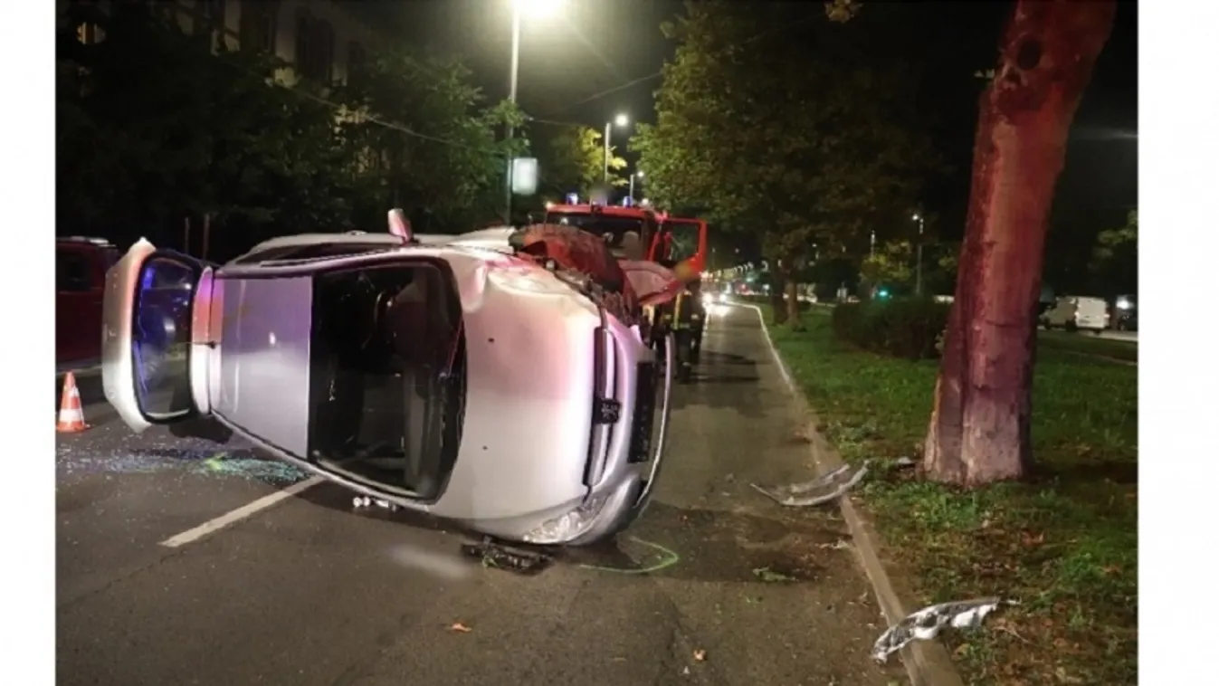 Brutális baleset történt Zuglóban - Fotók