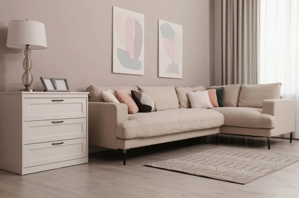 Stylish,Living,Room,Interior,With,Modern,Comfortable,Sofa,And,Pictures