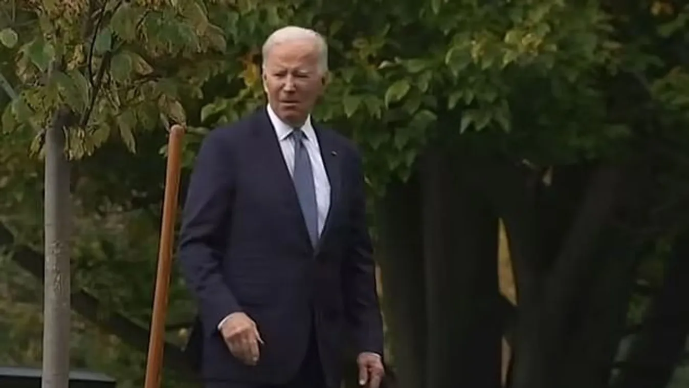 Joe Biden eltévedt a Fehér Ház kertjében – Videó
