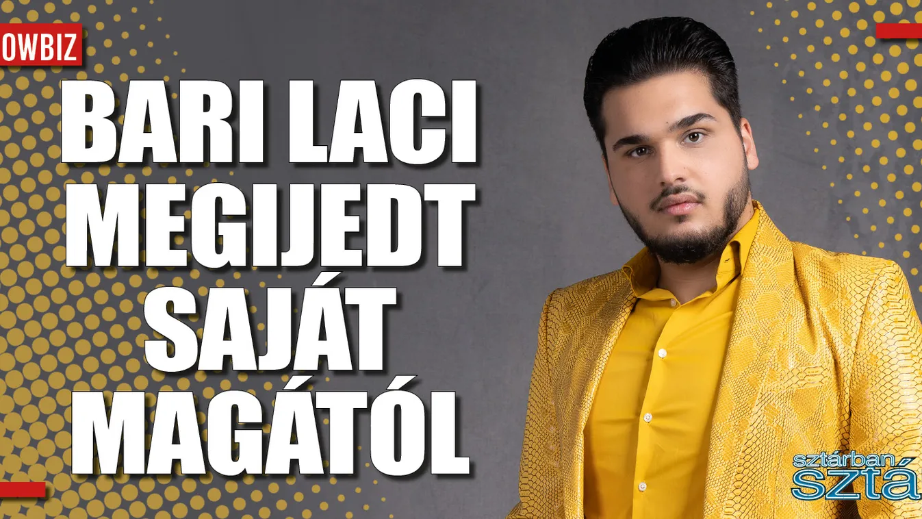 Megijedt a saját ábrázatától Bari Laci