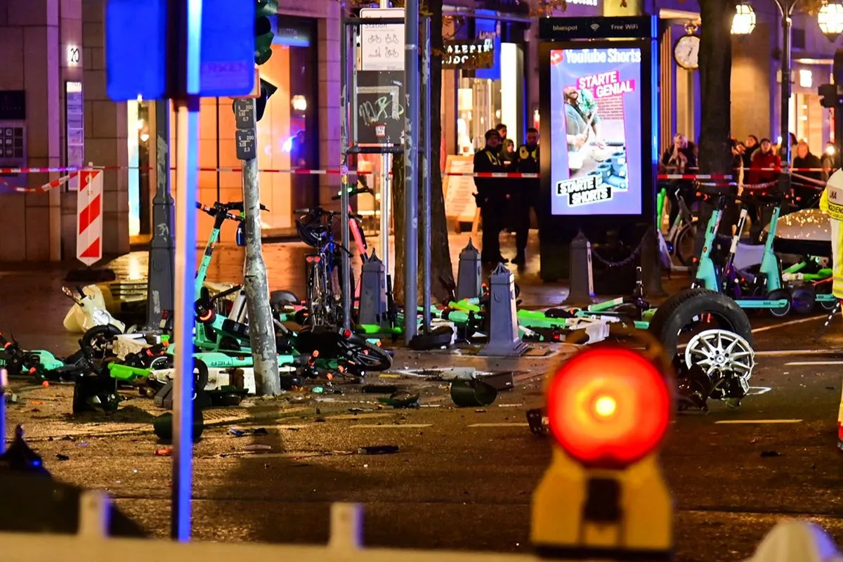 Egy nyugdíjas férfi hajtott a karácsonyi vásáron sétálgató emberek közé