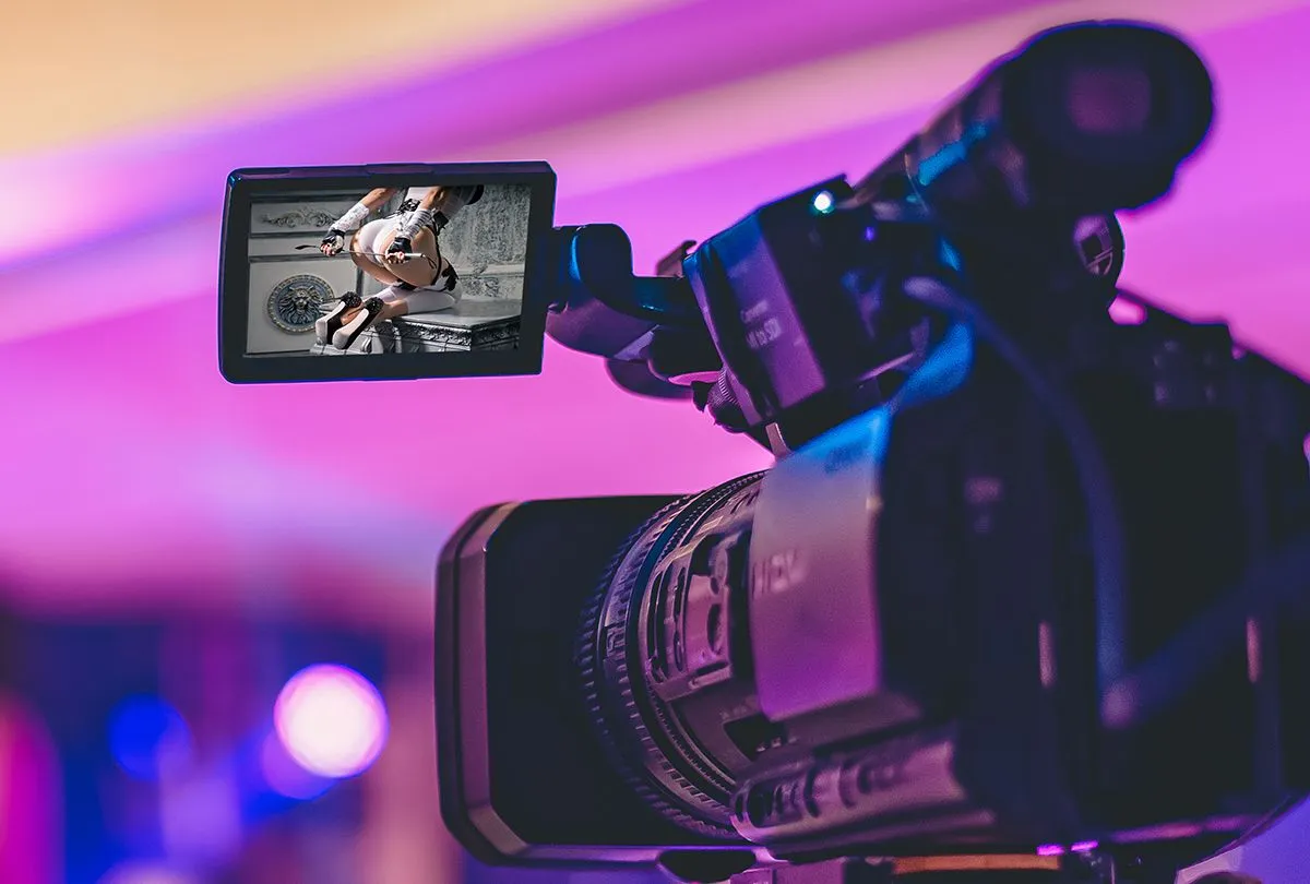 Video,Camera,At,A,Church,Event