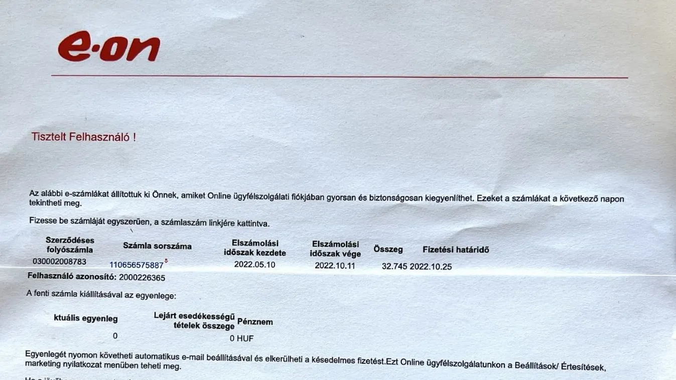 Hamis rezsiszámlákat küldenek a csalók