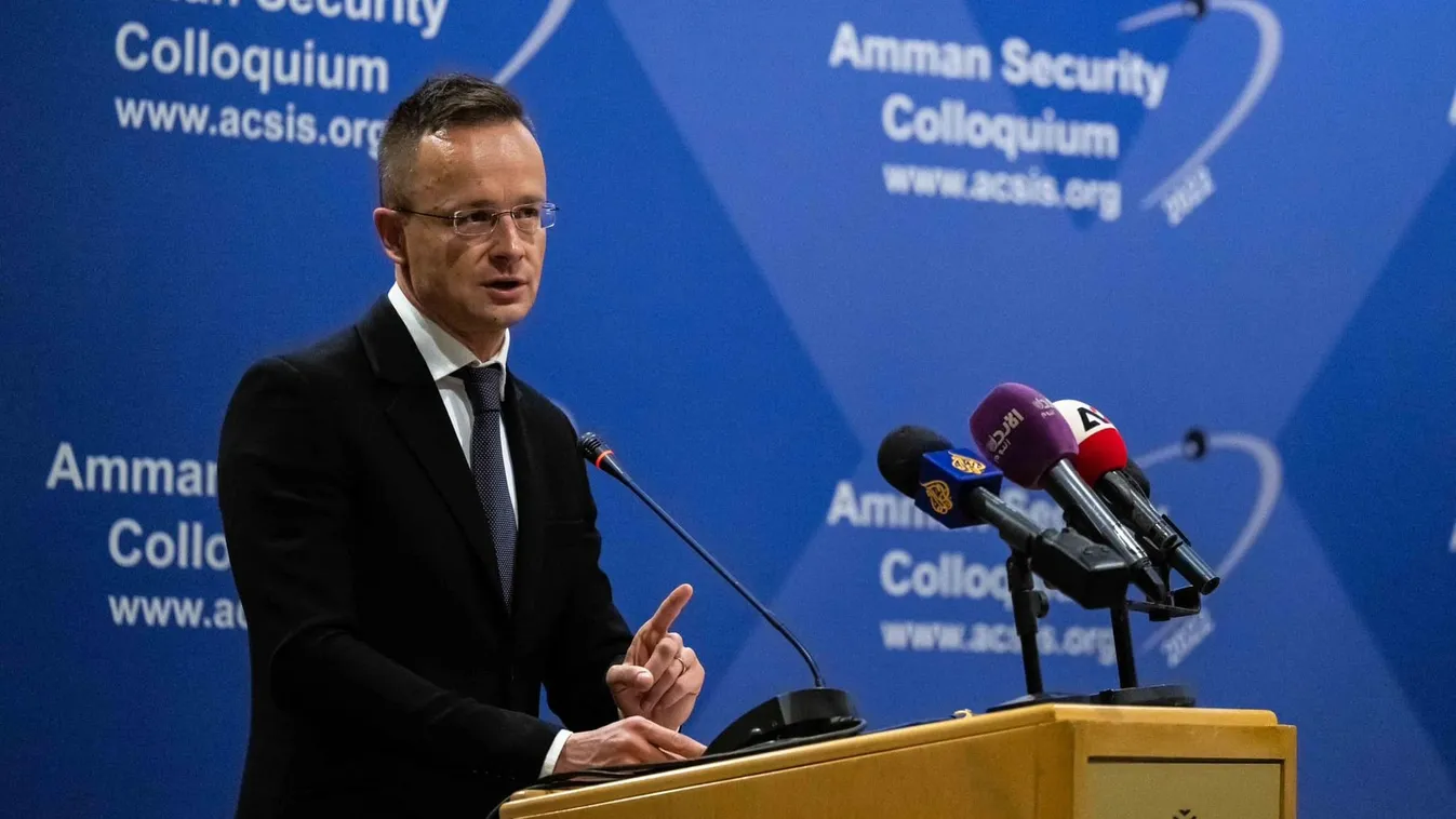 Szijjártó Péter Jordániában tartott beszédet