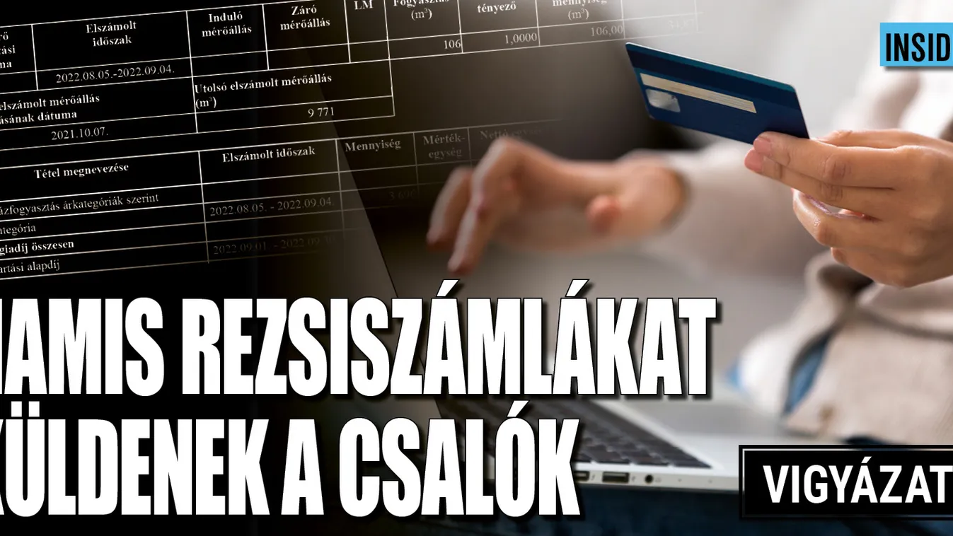 Hamis rezsiszámlákat küldenek a csalók