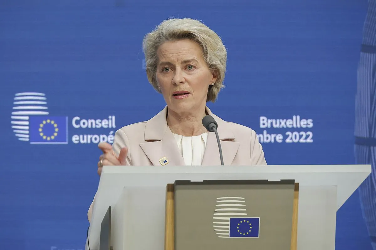 Ursula Von Der Leyen President Of The European Commission At The European Council