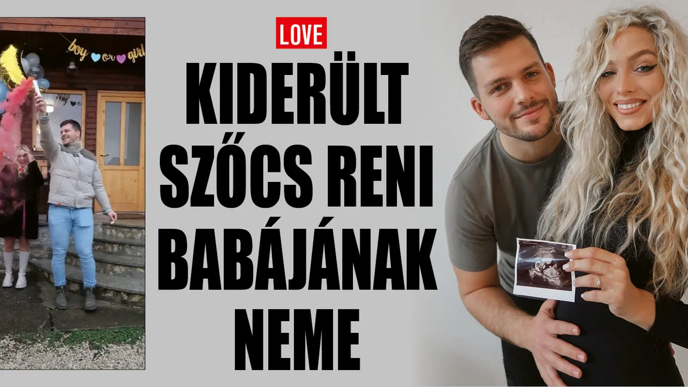 Így tudta meg babája nemét Szőcs Reni