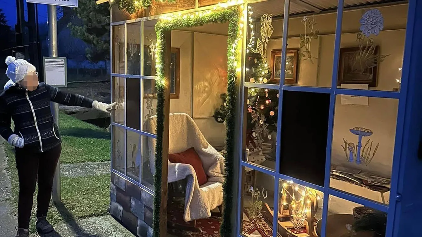 Íme Magyarország legszebb adventi buszmegállója – Fotók