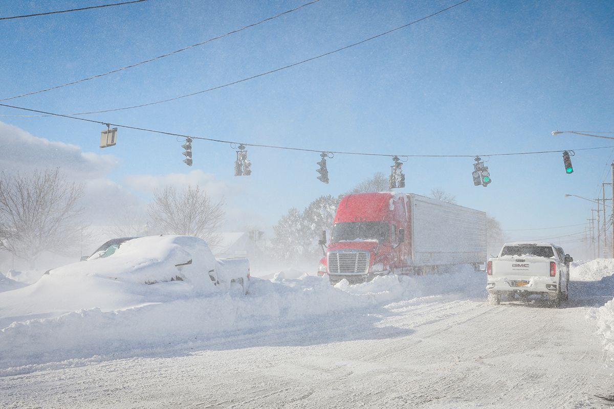 Winter storm hits Buffalo, New York