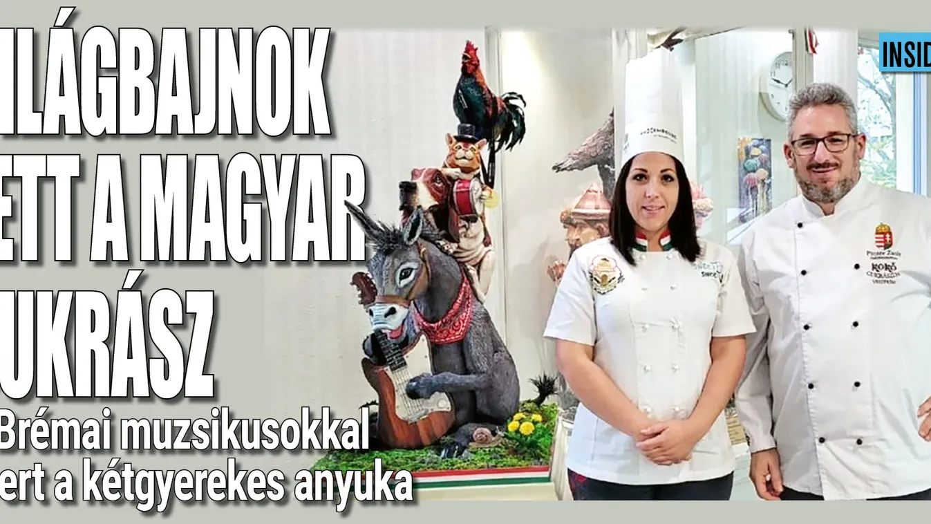 Világbajnok lett a magyar cukrász a Brémai muzsikusokkal