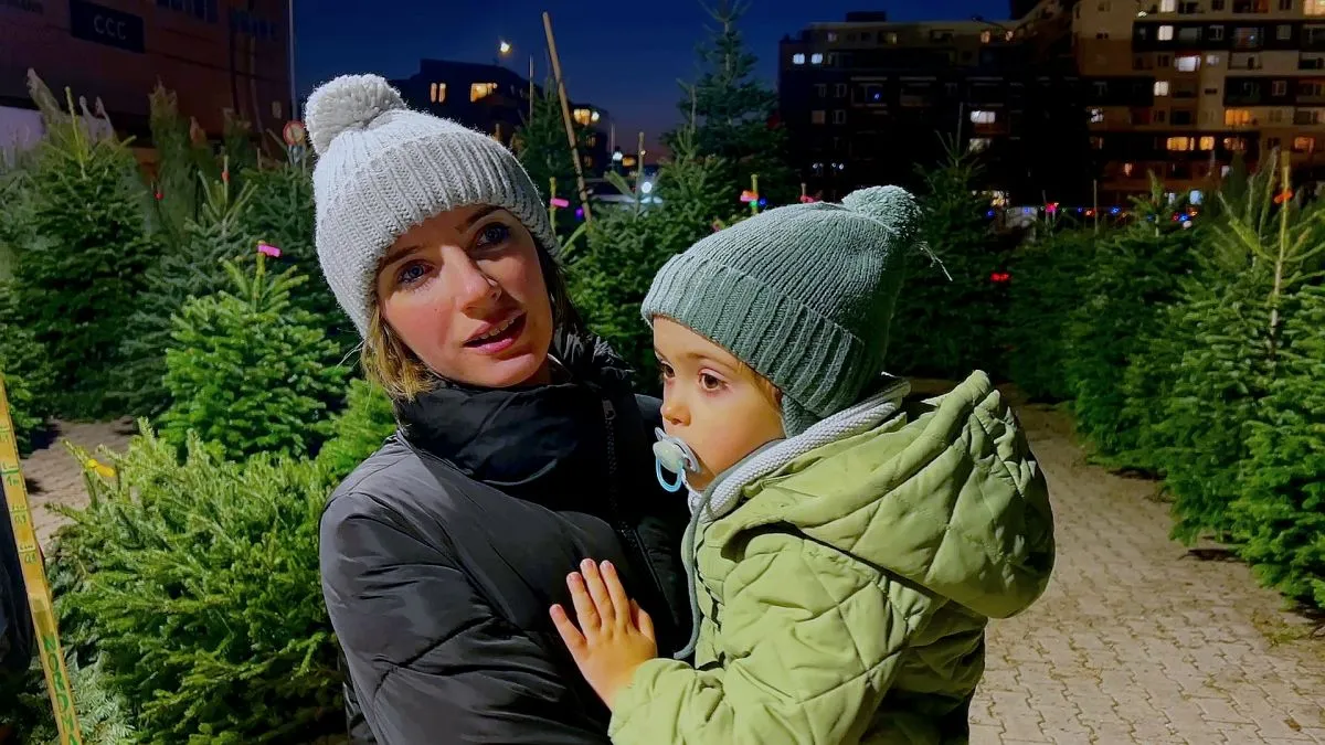 Szabó Réka és kisfia