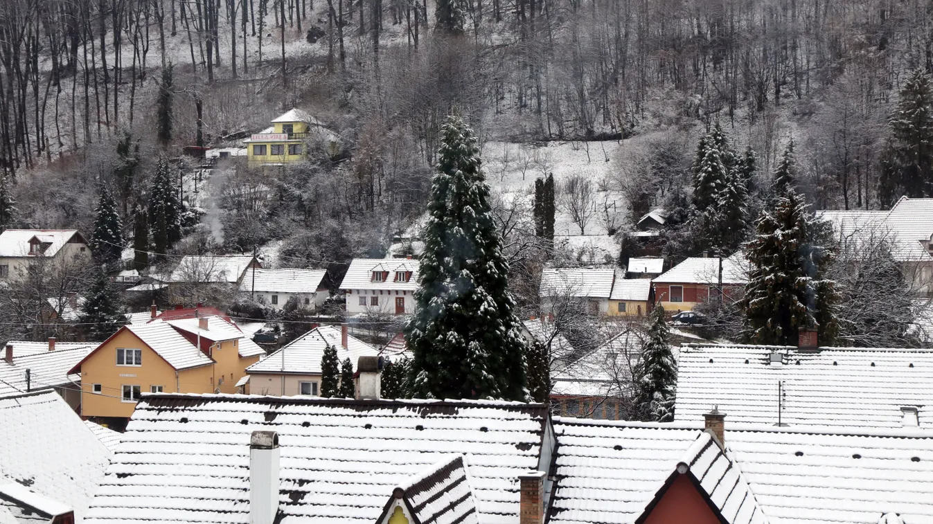 Megjött a tél: havas táj Lillafüreden