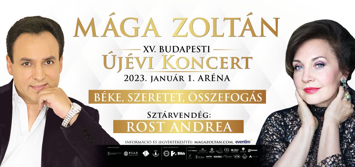 Mága Zoltán XV. jubileumi Budapesti Újévi Koncertjének sztárvendége Rost Andrea Kossuth-díjas operaénekes.