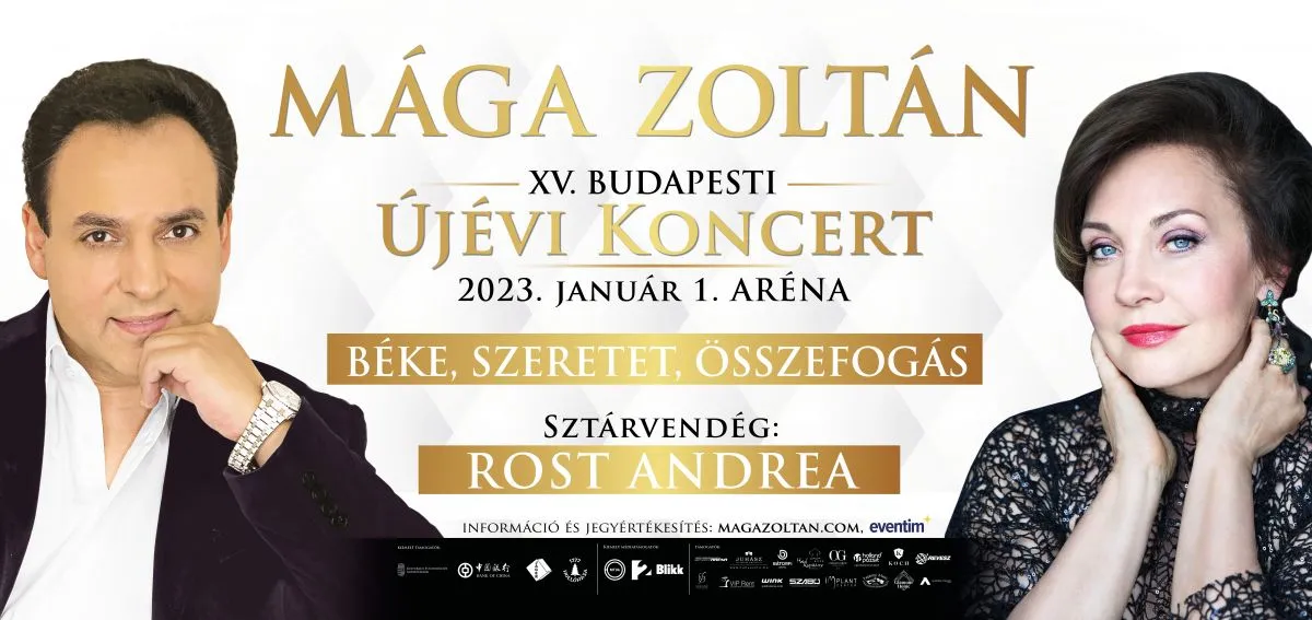 Mága Zoltán XV. jubileumi Budapesti Újévi Koncertjének sztárvendége Rost Andrea Kossuth-díjas operaénekes.