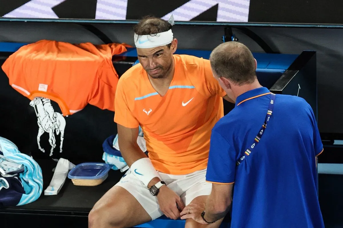 Nadal régóta bajlódott a csípőjével, de a meccs közben szinte kibírhatatlanná váltak a fájdalmai