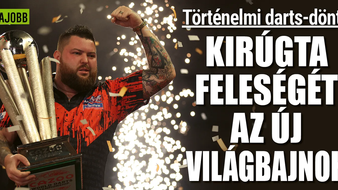 Kirúgta feleségét a darts új királya