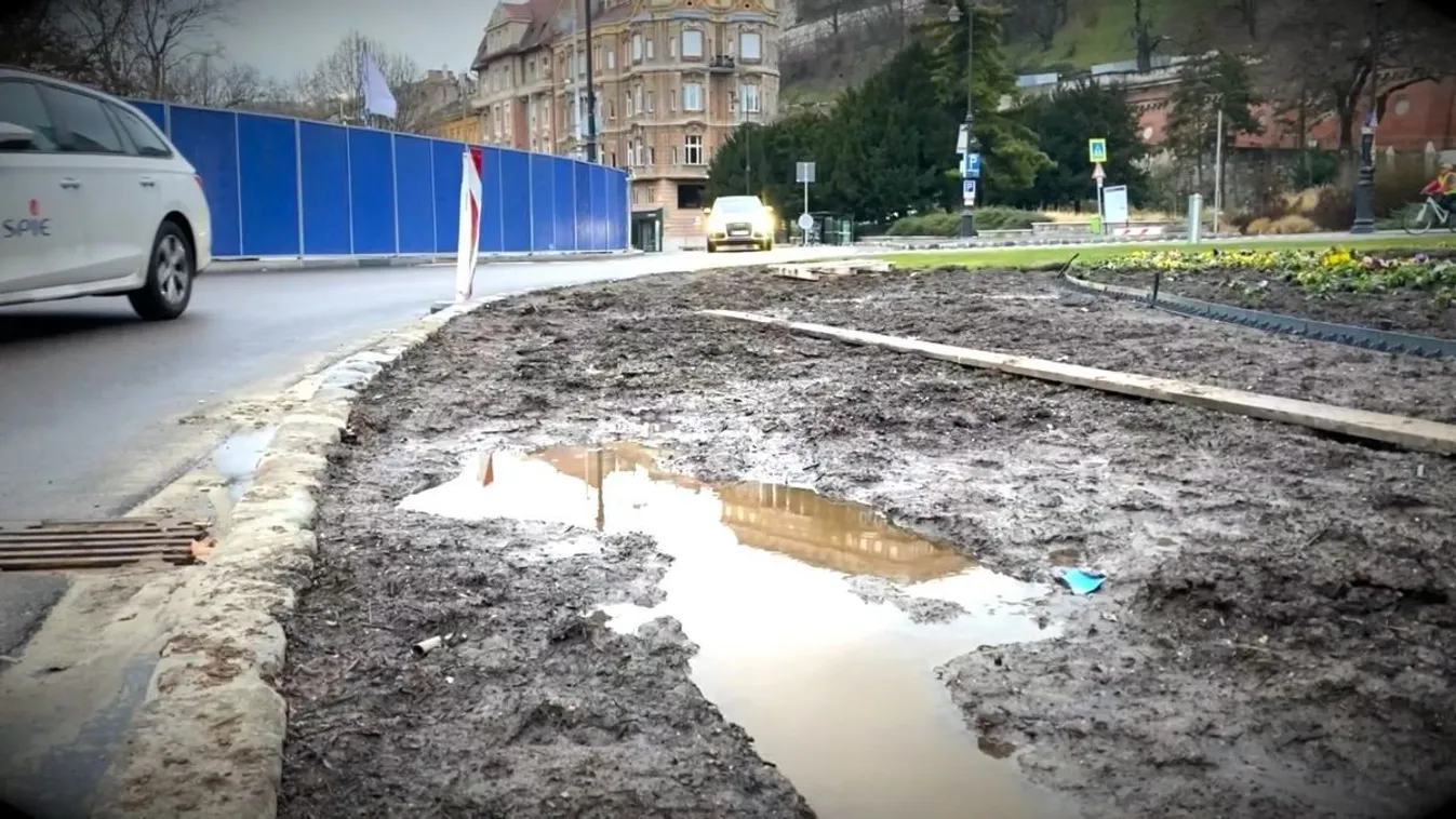 Forrnak az indulatok a Lánchíd előtti sárgödör miatt