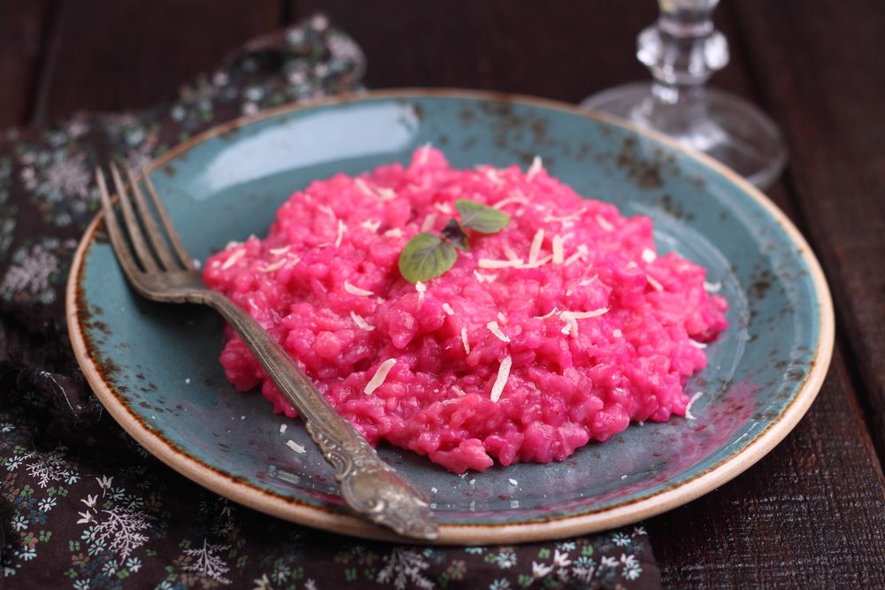 Risotto,With,Beetroot,And,Cheese