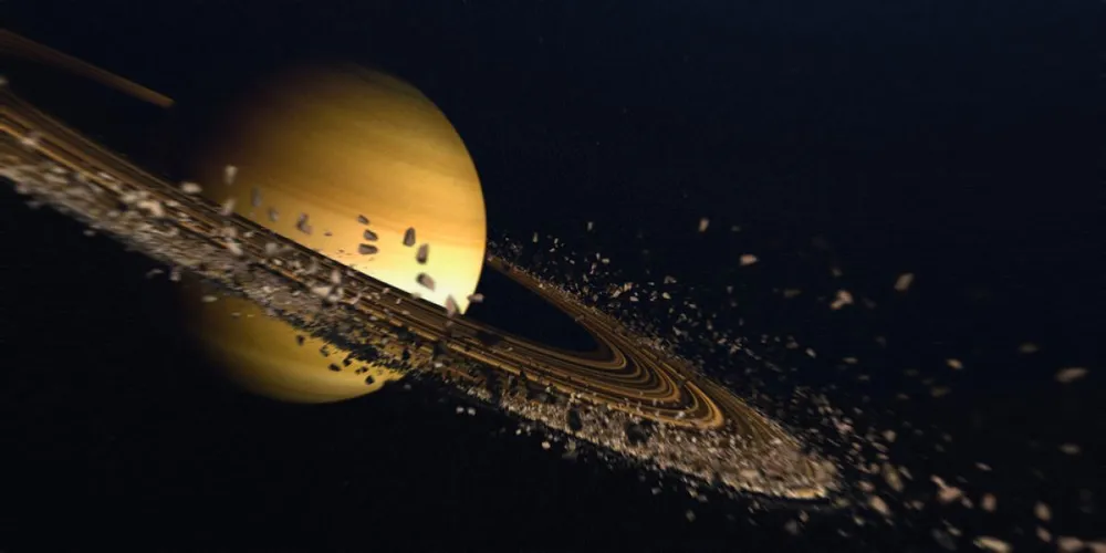 Saturn,Rings,Explosion,3d,Illustration,3d,Rendering