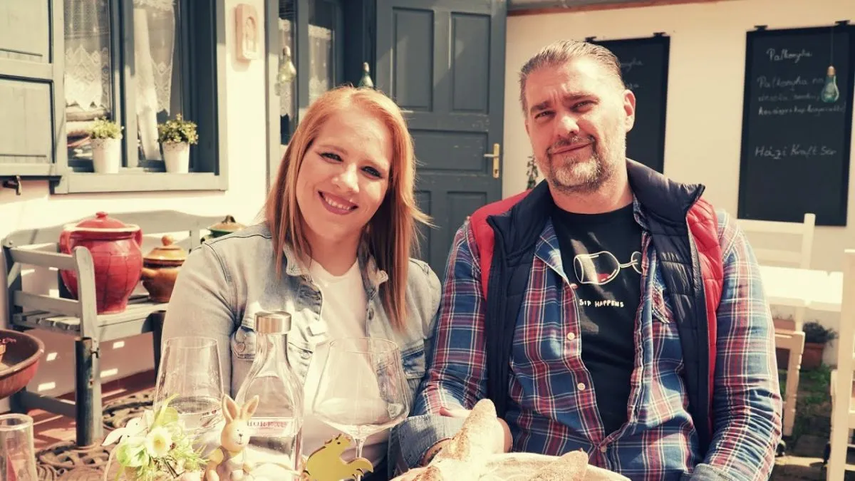 Tóth Vera és vőlegénye Pauli Zoli