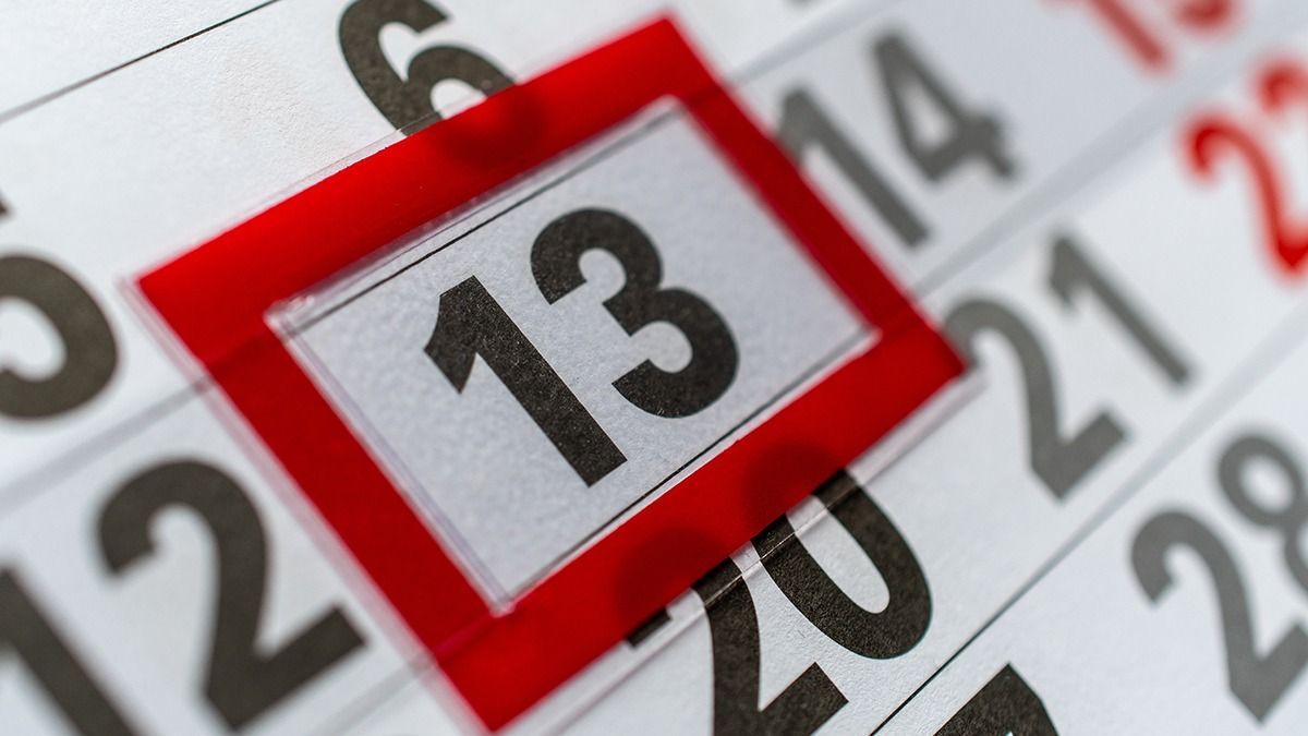 Detail,Of,A,Calendar,Showing,Friday,The,13th