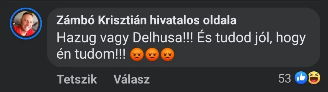 Zambó Krisztián komment Delhusa Gjonról