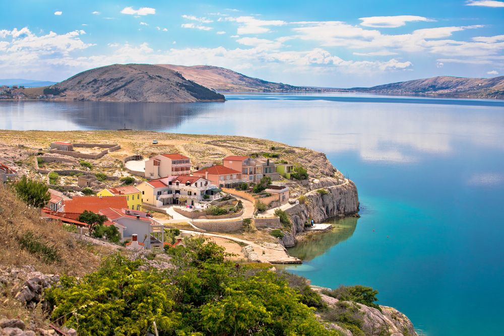 Idyllic,Coastal,Village,Of,Metajna,,Island,Of,Pag,,Dalmatia,Region