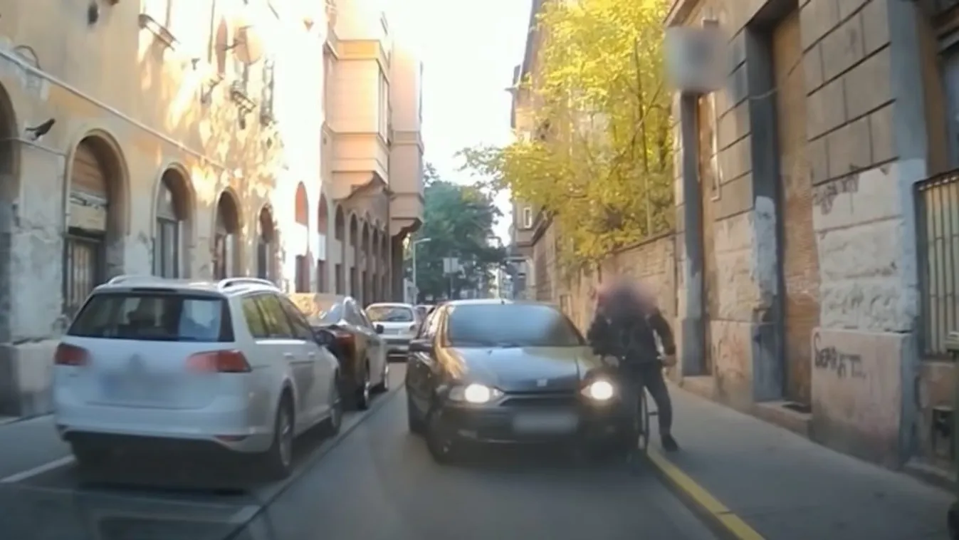 Szándékosan gázoltak el egy biciklis futárt Budapesten