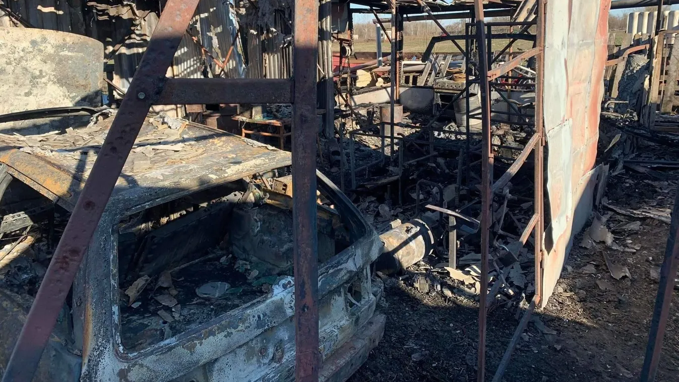 Szertefoszlott az álma: porig égett Péter műhelye