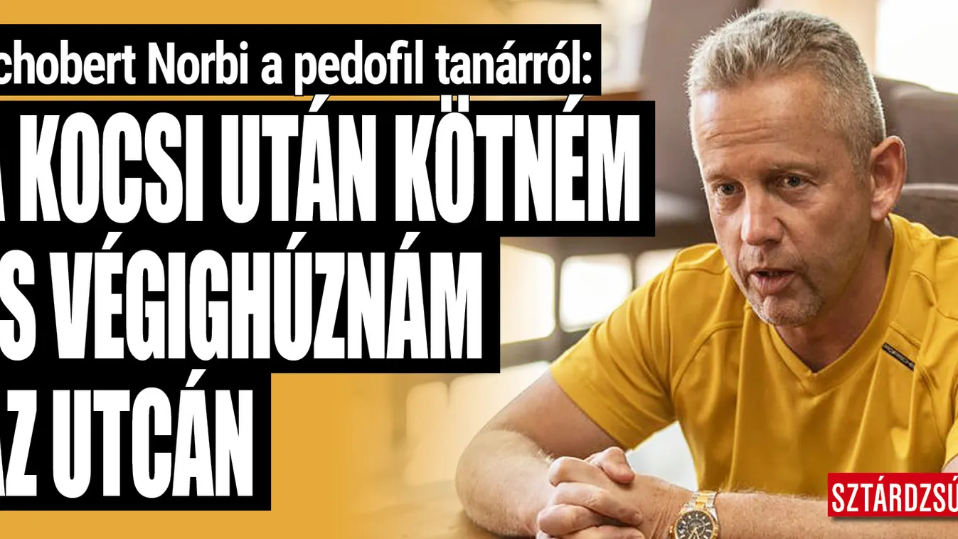 Nem kímélné a pedofil tanárt Schobert Norbi
