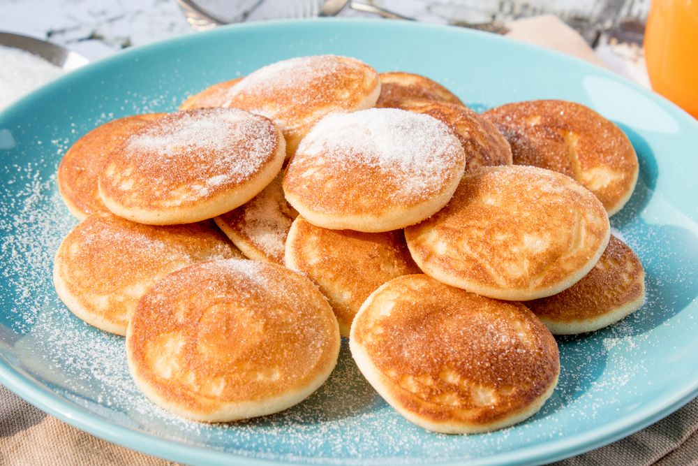 Dutch,Mini,Pancakes,Called,Poffertjes,For,Breakfast