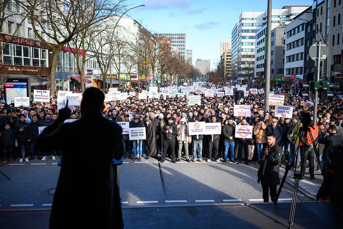 Demo against Koran burning in Hamburg