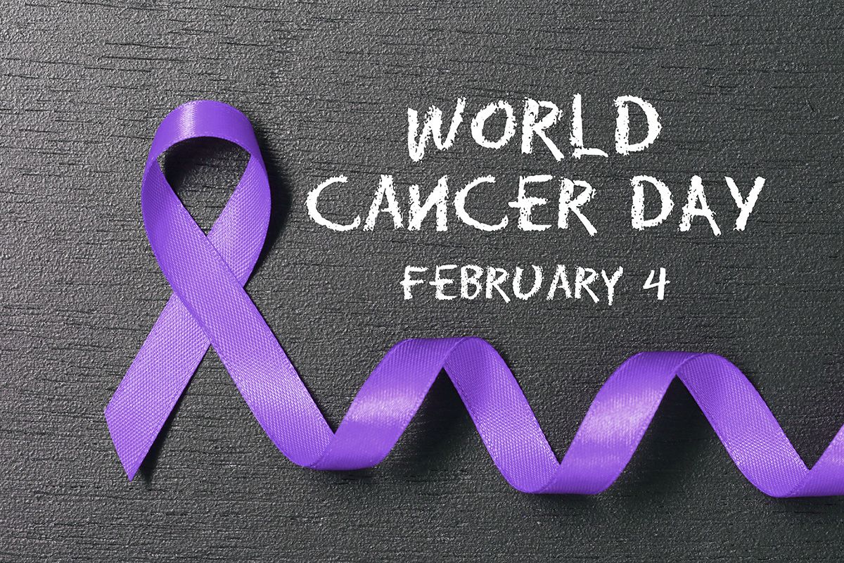 Lavender,Ribbon.,World,Cancer,Day,Concept.