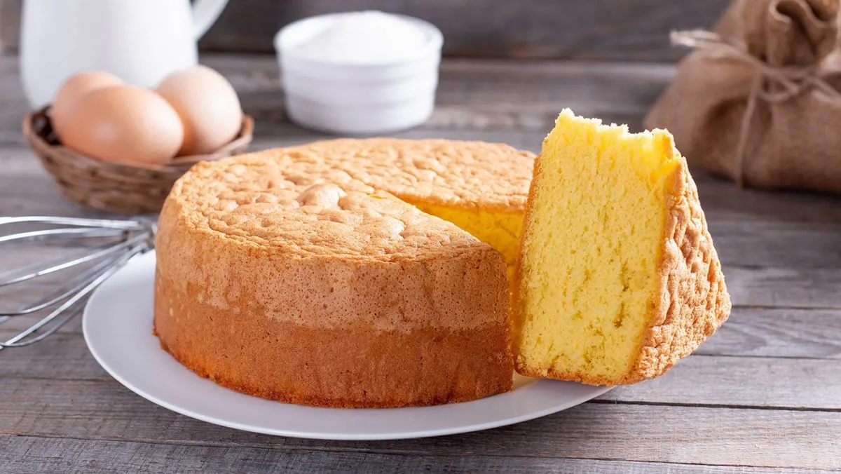 Fresh,Sponge,Cake.,Chiffon,Biscuit