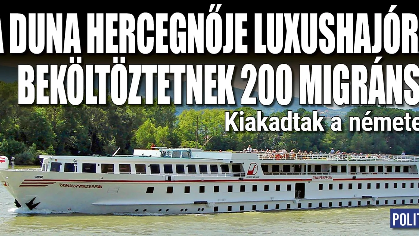 200 migránst költöztetnek a luxushajóra, kiakadtak a németek
