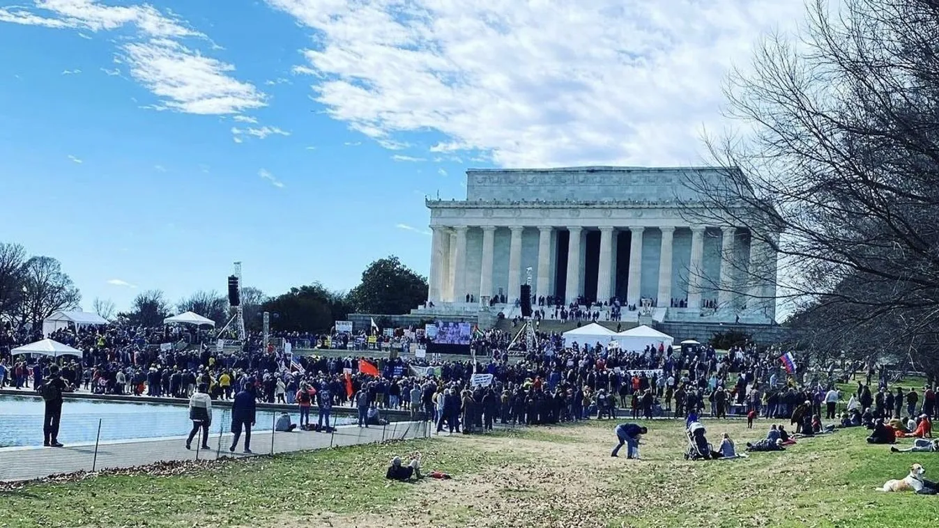 Háborúellenes gigatüntetést tartottak Washingtonban