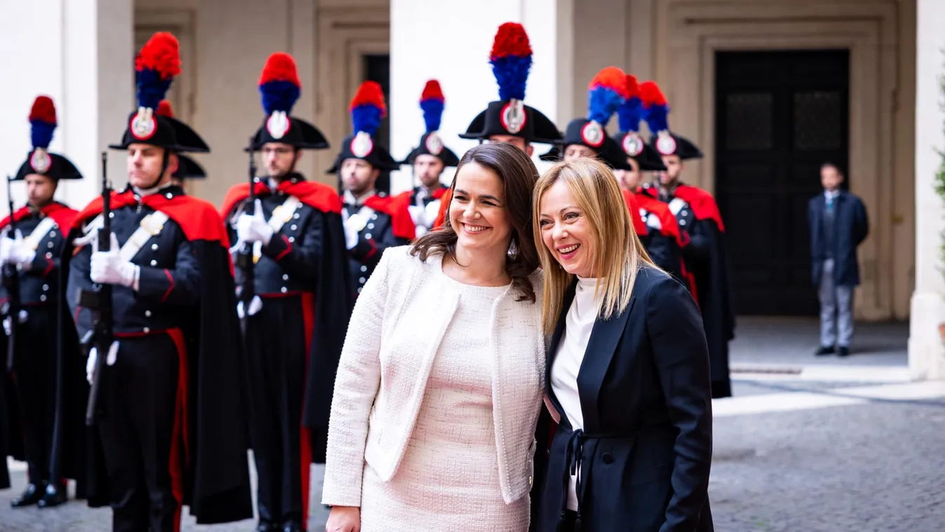 Négy témáról is beszélt Novák Katalin és Giorgia Meloni