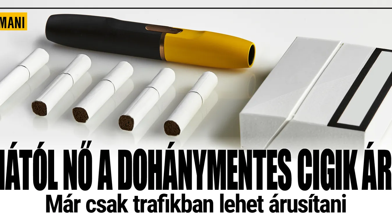 Több hevítős cigi ára is drágul szerdától