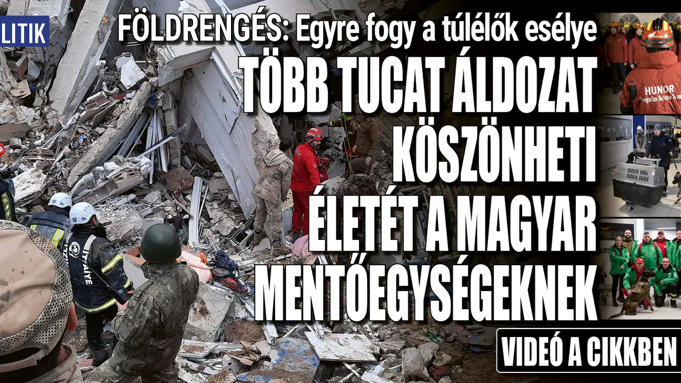 Drámai felvételek a magyar mentőcsapatok munkájáról