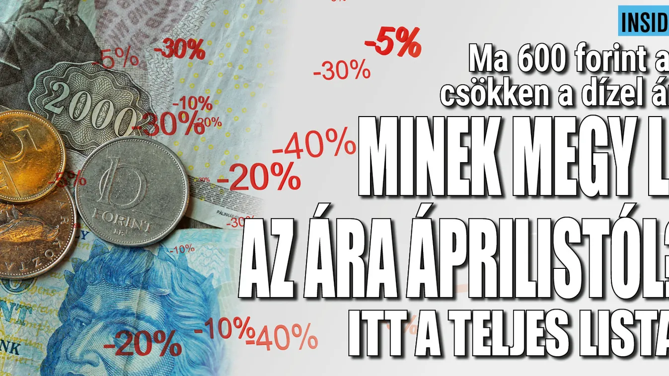Ezek lesznek olcsóbbak áprilistól: íme a lista!