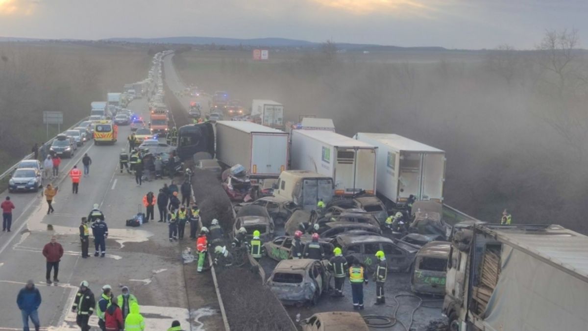 Sokkoló videó az M1-es katasztrófáról: hat ember életéért még mindig küzdenek